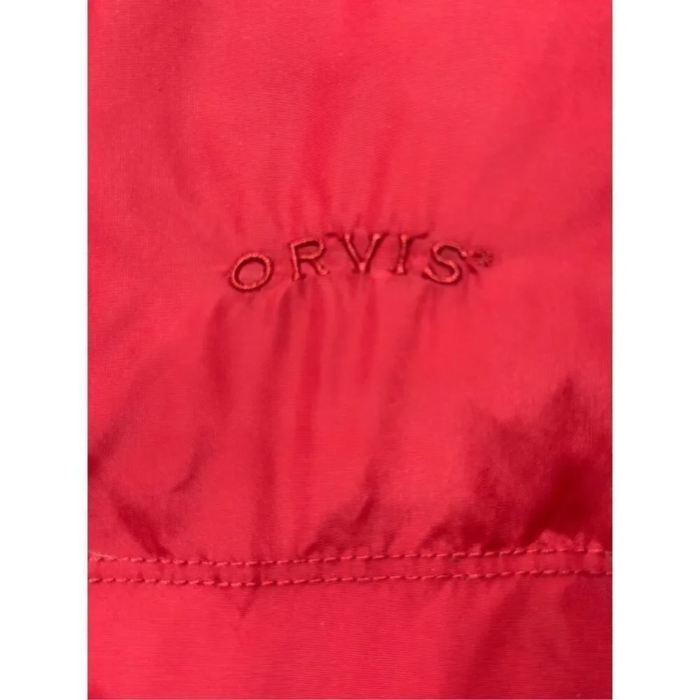 NWOT Orvis Essex Duck Down Bright Red Duck Down Puffer Vest Men's Medium